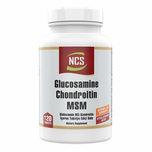 NCS  Glucosamine Chondroitin MSM Hyaluronic Acid Boswellia Serrata 120 Tablet