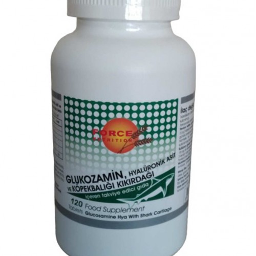Force Nutrition Glukozamin Hyaluronik Asit Köpek Balığı Kıkırdağı Akgünlük Vitamin D3 120 Tablet