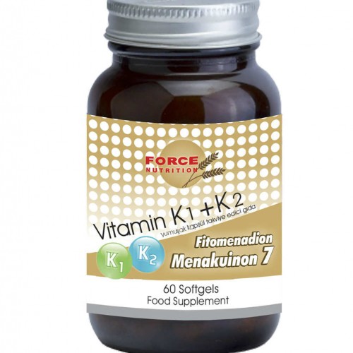      Force Nutrition Vitamin K1 K2 60 Softgels