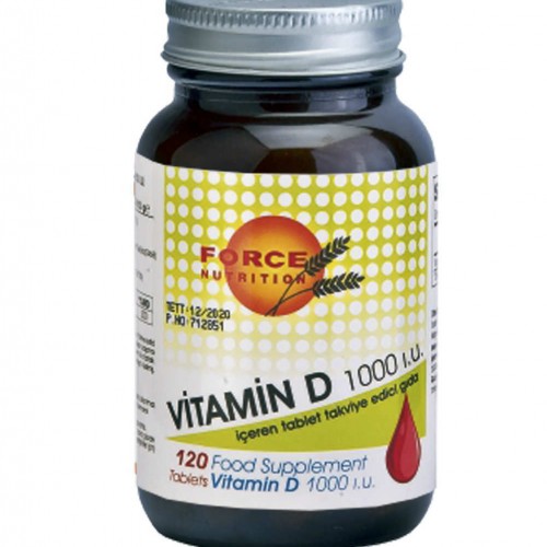 Force Nutrition Vitamin D 1000 IU 120 Tablet