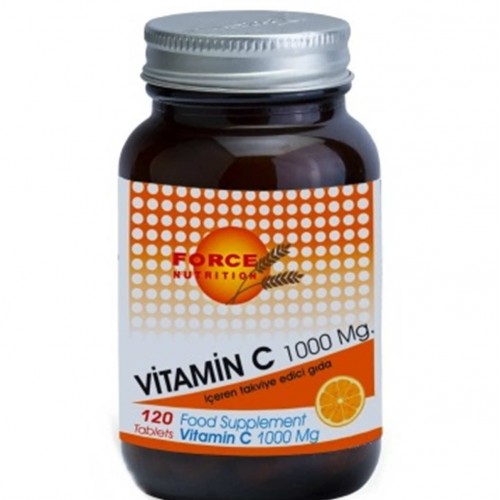      Force Nutrition Vitamin C 1000 mg 120 Tablet Bitki Çayı Hediye