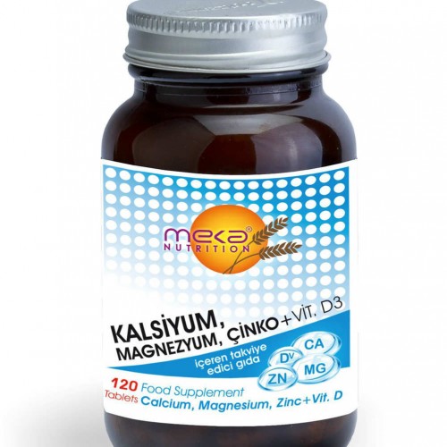 Meka Nutrition Calcium Magnesium Zinc Vitamin D 120 Tablet