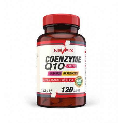 Nevfix Coenzyme Q10 200 Mg 120 Tablet Üzüm Resveratrol Koenzim