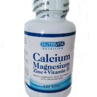 Nutrivita Nutrition Kalsiyum Mağnezyum Çinko Vitamin D3 120 Tablet