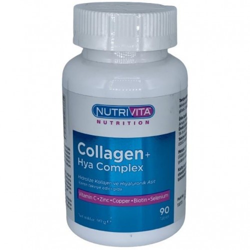 Nutrivita Nutrition Collagene Hyaluronic acid complex 90 Tablet 