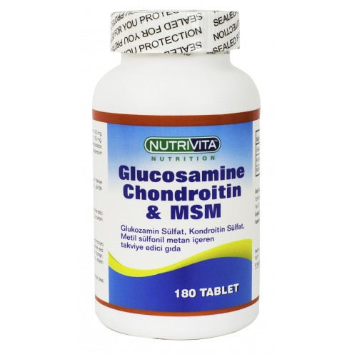 Nutrivita Nutrition Glucosamine Chondroitin Msm 180 Tablet