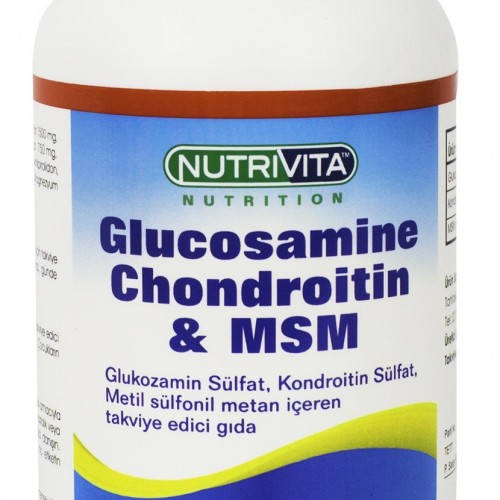 Nutrivita Nutrition Glucosamine Chondroitin Msm 180 Tablet