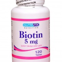 Nutrivita Nutrition Biotin 5 mg 120 Tablet