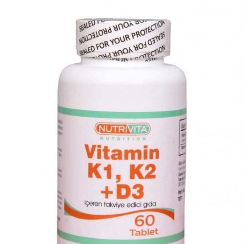 Nutrivita Nutrition Vitamin K1 K2 ve D3 60 Tablet