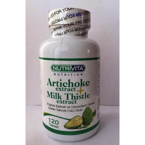 Nutrivita Artichoke Milk Thistle Extract 120 Tablet