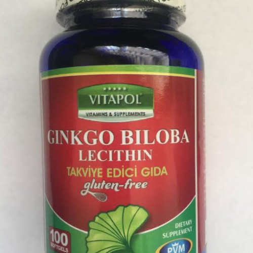 Vitapol Ginkgo Biloba Lecithine Gluten Free 100 Softgel