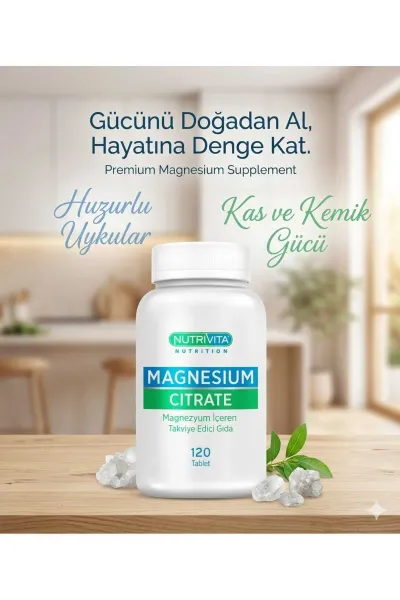 Nutrivita Magnezyum Citrate 120 Tablet