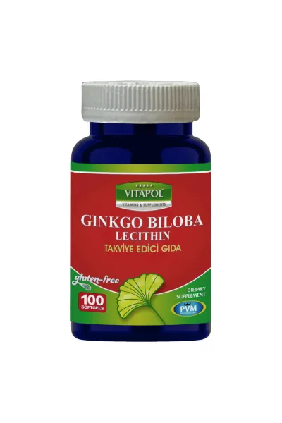 Ginkgo Biloba Lecithin 100 Softgels
