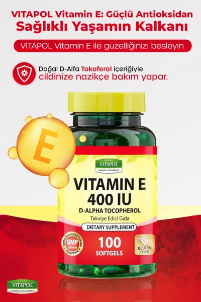 Vitamin E 400 Iu 268 mg 100 Kapsül