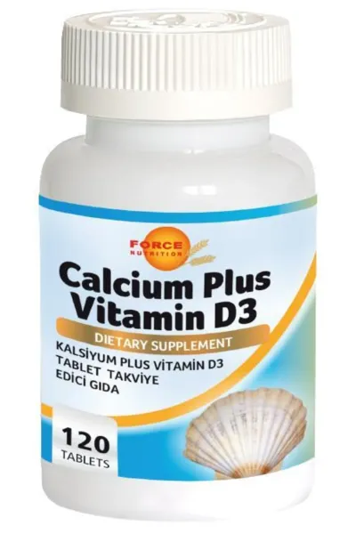 Calcium Plus 120 Tablet Vitamin D3 Vitamini Kalsiyum
